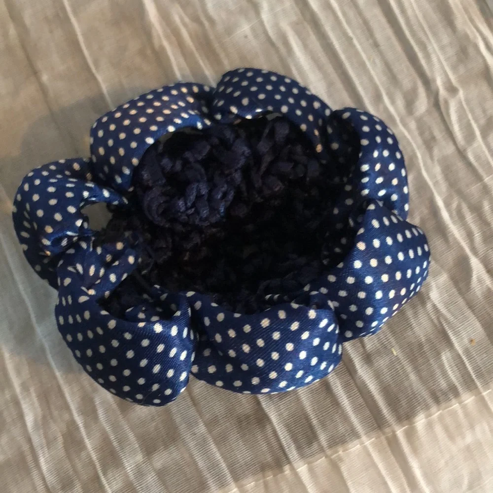 Women girls hair accessories barrettes ponytail holders with ribbon, lot 12